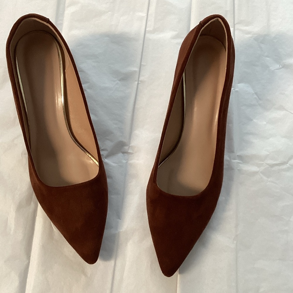 Chic Brown Suede Women's Heels